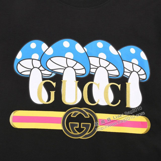 Gucci古奇專櫃古馳2023SS新款印花T恤 男女同款 tzy2851